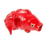 BESPORTBLE Décor Carpe Céramique pour Fontaine Extérieure Buse Spray Eau Jardin Ornement Piscine Et Aménagement Paysager Statue Carpe De Jardin Polyvalente Installation Facile