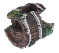 BESPORTBLE Décor de Grotte Brisée pour Aquarium Cachette D'araignée pour Geckos Léopards Et Cachette Ventilée pour Crevettes