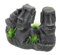 BESPORTBLE Décoration Aquarium Moai pour Terrarium Et Ornamental Accessoire De Tank pour Poissons Eau Douce Ornements De Scène De Île De Pâques