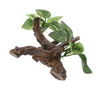 BESPORTBLE Décoration Aquarium Racines Résine Réalistes Cachette Creuse Plante Imitation pour Poissons Habitat Naturel Aquatique Robuste