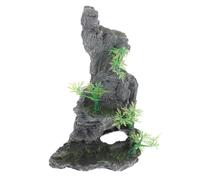 BESPORTBLE Décoration Daquarium Au Design Unique Modèle Rocaille Fausse Montagne Vert