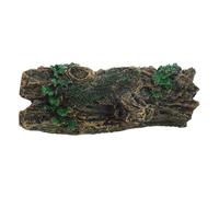 BESPORTBLE Décoration en Bois Simulé Peau De Réservoir De Reptiles Peau De Reptile Enceinte Lampe Chauffante Reptile Décorations D'aquarium Cage De Lampe Chauffante Lézard Tortue Résine