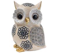 BESPORTBLE Décoration Hibou en Résine pour Bureau et Maison, Ornement Animalier Compact Base Stable, Figurine Chouette Minimaliste pour Décoration Intérieure et Cafés