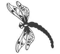 BESPORTBLE Décoration Murale De Libellule En Fer Forgé Pour Salon Et Jardin, Sculpture Murale Métal Solide Et Stable, Ornement Décoratif Suspendu En Fer Ajouré