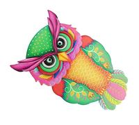 BESPORTBLE décoration murale hibou ornements de hibou décor de clôture Applique murale Décor suspendu carillons décoration murale en métal décor de hibou mural ornement de hibou exquis le fer