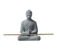 BESPORTBLE Décoration Unique pour Aquarium Figurine Wukong Assis Ornements Résine pour Aquarium Statue Décorative Solide Accessoires Betta