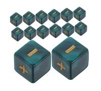 BESPORTBLE Dés Éducatifs Signes Mathématiques Accessoire D'enseignement des Mathématiques Garçon Et Filles 20 Pièces Acrylique Vert Nuancé Apprentissage Scolaire Jeux Éducatifs