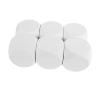 BESPORTBLE Dés en Mousse Blancs t DIY Graffiti, 6 Pcs Cubes Mousse pour Expression Artistique et Décoration de Fête pour Garçon et Filles