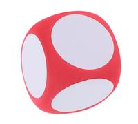 BESPORTBLE Dés en Mousse Effaçables à Sec 6 Cm Rouge pour École Primaire, Cube Jumbo Vierge Éducatif, Accessoire Pédagogique DIY pour Activités Créatives en Classe,