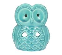 BESPORTBLE Diffuseur d'Arômes Décoratif en Céramique de Hibou Brûleur de Parfum Créatif Grand Bleu Diffuseur Parfum pour Maison Salon Bureau et Aromathérapie