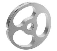 BESPORTBLE Disque Hachoir à Viande Inox 3 Trous Grand Format pour Poussoir Saucisses, Accessoire Acier Inoxydable Adapté la Préparation Maison Facile