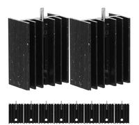 BESPORTBLE Dissipateur Thermique en Aluminium pour Composant Électronique To-220 20X15X10 MM Lot de 10 Pièces Aileron Métallique à Haute Conductivité Thermique Refroidissement Passif pour
