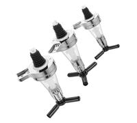 BESPORTBLE Distributeur de Boissons Alcoolisées Mural à Bec Verseur Lot de 3 Doseur à Ressort pour Vin et Spiritueux Support Rationné pour Bar Compatible Brandy Whisky et Porto