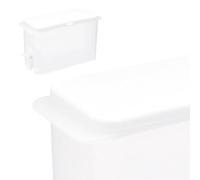 BESPORTBLE Distributeur de Lessive Liquide avec Robinet Récipient Étanche et Rechargeable pour Détergent Bouteille Multi-usage pour Salle de Bain et Buanderie Design Compact Blanc