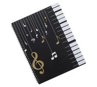 BESPORTBLE Dossier de Musique Transparent avec Pages Classeur Durable pour Partitions de Piano Violin et Guitare Fournitures Musicales avec Protection des Documents