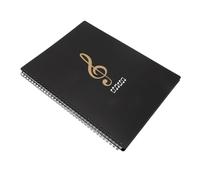 BESPORTBLE Dossier de Partitions Noir avec Inserts Multi Couches pour Musiciens Organisateur Portable de Fichiers pour Piano Violon Guitare Chœur et Orchestre