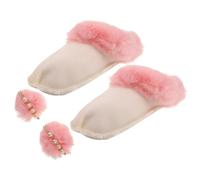BESPORTBLE Doublure Chaude pour Chaussures D'hiver en Peluche avec Design Amovible et 2 Pompons pour Protection Complète et Usage Polyvalent en Randonnée ou Ski