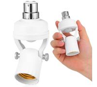 BESPORTBLE Douille à Détecteur de Mouvement B22 Capteur Infrarouge, Support de Lampe Réglable en PC et Fer, Installation Facile pour Escaliers et Hôtels