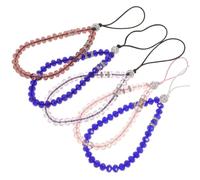 BESPORTBLE Dragonne en Cristal 5pcs Perles, Forte pour Tenir Accessoires Électroniques, pour Usage Quotidien et Occasions Couleur Aléatoire