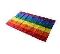 BESPORTBLE Drapeau Arc-en-ciel Gay 60x90 Cm en Polyester pour Extérieur Décor Jardin Léger Résistant Lumineux Symbole Fierté Lgbtq