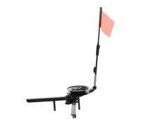 BESPORTBLE Drapeau de Pêche Pliable à Bascule Noir pour Pêche sur Glace | ABS Plastique, Triangle Visible Trois Piquets au Sol, Usage Hiver, Ligne Surveillée, Transport Facile