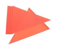BESPORTBLE Drapeau de Sécurité pour Vélo D'garçon et Filles en PVC Rouge, Lot de 5 Pièces, Drapeau Avertisseur Portable Améliorant la Sécurité Routière pour Trottinette et Vélo Lors