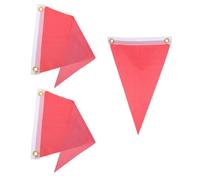 BESPORTBLE Drapeaux de Signalisation Nautiques pour Kayak et Embarcations, Lot de 3 Triangles Rouges en Polyester pour Communication Sécurisée en Navigation