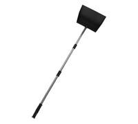 BESPORTBLE Dust Pan with Long Handle Detachable Stainless Steel Upright Lobby Dustpan for Poultry Garden Cleaning Multiuse Scooper for Indoor and Outdoor Debris