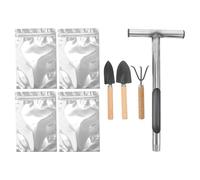 BESPORTBLE Échantillonneur de Sol en Acier Inoxydable Poignée en T Outil de Prélèvement de Sol Manuel Portable pour Analyse Agricole Jardinage et Entretien des Pelouses