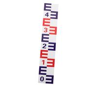 BESPORTBLE Échelle Adhésive pour Eau Piscine Aluminium Réfléchissant Rouge Bleu Autocollant Étanche Antirouille Outil Mesure Eau Piscine et Étang