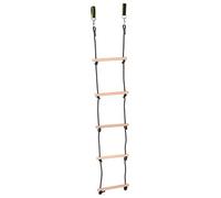 BESPORTBLE Échelle Escalade Bois Robuste pour Garçon Fille Corde Multifonctionnelle pour Cabanes et Balançoires Extérieures Motricité des Petits Aventuriers