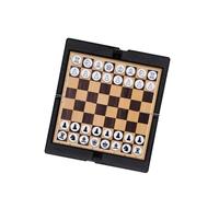 BESPORTBLE Échiquier Magnétique Pliable Portable avec Jeu Échecs Et Dames International Léger Plateau De Voyage Aimanté pour Garçon Fille Et Adultes