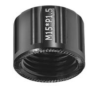 BESPORTBLE Écrou D’axe Traversant de Vélo M15x1,5 Mm en Alliage D’Aluminium Capuchon de Roue Filetée pour Moyeu Arrière Compatible Vélo Électrique Robuste et Précis Fixation Sécurisée