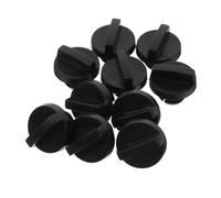 BESPORTBLE Écrou de Filtre de Tronçonneuse Installation Stable et Démontage Rapide Kit 10pcs avec Cache-écrou Noir en Plastique pour Tronçonneuse à Essence en Extérieur