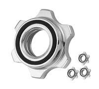 BESPORTBLE Écrous Hexagonaux Antidérapants Pour Barre D’haltères Universels En Fonte 25 Mm Diamètre, Lot De 4, Verrouillage Double Sécurité Pour Musculation Et Fitness Industriels