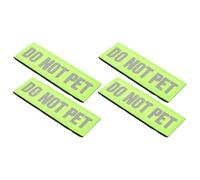 BESPORTBLE Écussons réfléchissants pour Chiens d'assistance, 4 pièces, Nylon Vert, résistants à l'usure, pour Promenade Nocturne, Accessoires pour Harnais de Chien
