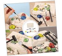 BESPORTBLE Éducatif Archéologie pour Garçon Fille Kit Fouille Créatif avec Gemmes Imitation Sécurisées pour Collection et Bricolage Garçon Fille