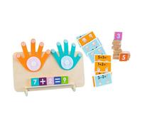 BESPORTBLE Éducatif pour Apprendre à Compter et Calculer Doigts Montessori pour Garçon Fille Âge Préscolaire Aide Pédagogique pour Addition et Soustraction Matériel et Sûr pour Apprentissage