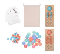 BESPORTBLE Éducatif pour Garçon Fille avec Perles Colorées pour Les Addition et Soustraction Outil Pédagogique Portable pour Maison et École