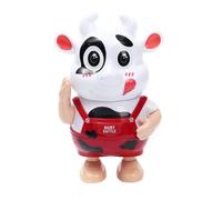 BESPORTBLE Éducatif Vache Électrique avec Musique et Lumières Mascotte Année Bœuf pour et Design