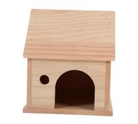 BESPORTBLE Élégante Cachette en Bois pour Hamster Plateforme Dalimentation Habitat Cachette Château