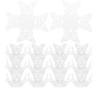 BESPORTBLE Emballages Papier Décoratifs pour Chocolats Blancs 50 Pcs, Doublures Ajourées en Papier Haute Performance, Décor de Table pour Fêtes et Mariages, Plateau Compartimenté de Bonbons,