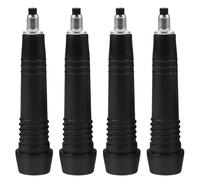 BESPORTBLE Embouts de Bâtons de Randonnée Pointe Résistante à l'usure Stabilité Améliorée 4 Pièces en Acier au Carbone Design de Remplacement Rapide pour Bâtons de Trekking sur Terrains