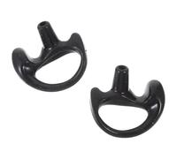 BESPORTBLE Embouts d'oreille Interphone en Silicone Noir Paire Gauche et Droite Moule d'oreille Réutilisable en Caoutchouc Accessoire Compatible Kits Audio à Tube Confort Ergonomique