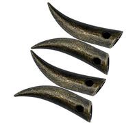 BESPORTBLE Embouts pour Lacets de Chaussures 4 Pièces Forme Corne de Bœuf en Métal Réparation Pratique Bout Unique Finition Antique pour Cordons et Lacets