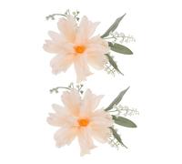 BESPORTBLE Embrasses de Rideaux à Pince Métallique, Lot de 2 Motifs Floraux, Accessoires pour Voilages et Rideaux Épais, pour Décoration Maison et Style Moderne