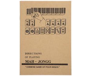 BESPORTBLE English Mahjong Instruction Book Vintage Chinese Mahjong Rules Guide Detailed Tutorial Manual for All Skill Levels