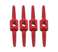 BESPORTBLE Ensemble 4 Connecteurs Rouge en Alliage d'Aluminium pour Câblage Interne Cadre Vélo Guide Flexible Frein et Dérailleur Outil Routage Câble Compatible VTT pour Entretien et