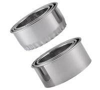 BESPORTBLE Ensemble 6 Pièces Emporte-Pièces en Acier Inoxydable pour Pâte à Raviolis et Wonton, Coupe-Feuilles Rond et Dentelé, Outil Cuisine Pratique pour Fabrication de Raviolis et