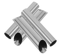 BESPORTBLE Ensemble de 4 Tubes de Cannoli en Acier Inoxydable Antiadhésifs Structure Creuse pour Moelleux, Moules à Cornes Coniques pour Pâtisserie Cuisine Familiale